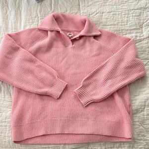 Aerie Pink V-Neck Women's Sweater
